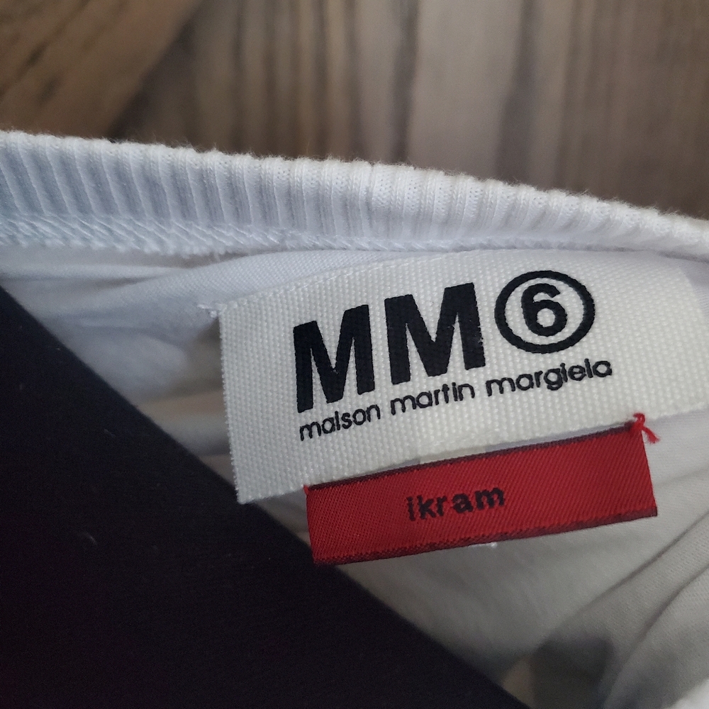 MM6 Maison Martin Margiela White Relaxed Muscle Tee - Picture 6 of 6